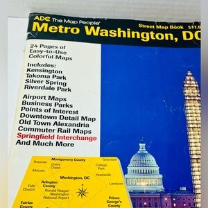 THE ORIGINAL STREET MAP BOOKS (VINTAGE) - WASHINGTON, DC/PRINCE GEORGE’S COUNTY